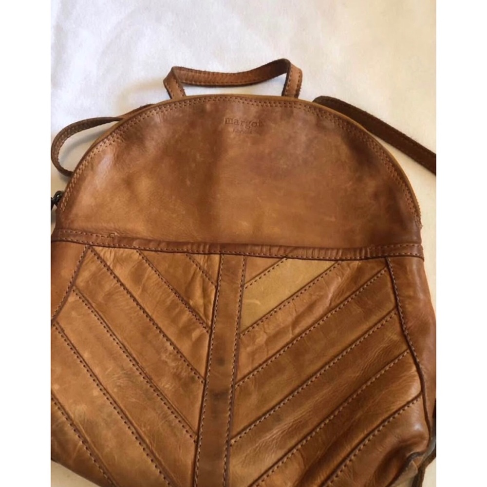 Margot New York Soft Tan Leather Backpack - Picture 3 of 10